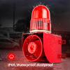 Industrial Sound and Light Alarm - LED Strobe Warning Light Loud Horn Outdoor Security Siren 25W 120dB DC24V view 3