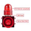 Industrial Sound and Light Alarm - LED Strobe Warning Light Loud Horn Outdoor Security Siren 25W 120dB DC24V view 4
