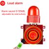 Y DIANS S Alarm Siren Waterproof Volume Tone Adjustable 120dB Loud Horn 25W Outdoor Security Button Siren with LED Strobe Light SLA-01H AC110V-120Volts view 2