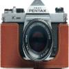 K1000 Case, BolinUS Handmade Genuine Real Leather Half Camera Case Bag Cover for Pentax Asahi K1000 Camera With Hand Strap (Brown) view 1