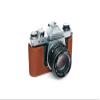K1000 Case, BolinUS Handmade Genuine Real Leather Half Camera Case Bag Cover for Pentax Asahi K1000 Camera With Hand Strap (Brown) view 3