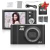 Andoer Portable Digital Camera 48MP 4K 2.8-inch IPS Screen 16X Zoom Self-Timer 128GB Extended Memory Face Detection Anti-Shaking with 2pcs Batteries 32GB Memory Card Hand Strap Carry Pouch view 1