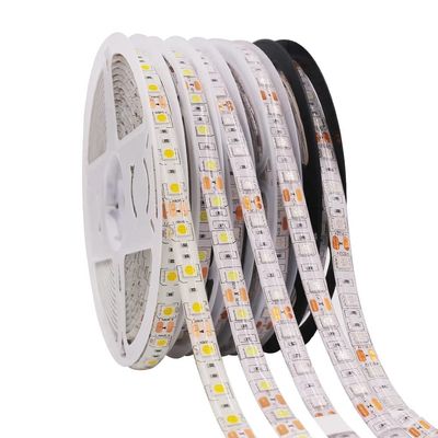 Cleiscry LED Strip Light 12V 5m 16.4ft SMD 5050 300 LEDs RGB White Ribbon Flexible Lights Home Decor (Waterproof IP65, Pink)