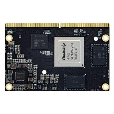 Firefly Core-3588J 8-Core 2.4 GHz Rockchip RK3588 Single Board Computer with LPDDR4 8GB RAM+64GB eMMC Storage Wi-Fi 6 Bluetooth Function Support Android Linux System