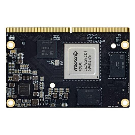Firefly Core-3588J 8-Core 2.4 GHz Rockchip RK3588 Single Board Computer with LPDDR4 8GB RAM+64GB eMMC Storage Wi-Fi 6 Bluetooth Function Support Android Linux System