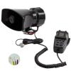 Alarm Horn Siren PA Speaker Mic System, BANHAO 100w 12v 7 Sound Loud Car Alarm Police Car Siren Speaker System Emergency Amplifier Kit for 12V Truck Lorry Boat Vehicle view 1