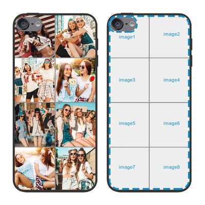 YahCase Custom Phone Case for iPod Touch 5/6/7,Customized Personalized Multi-Picture Collage Photos Cover Anti-Scratch Shock-Resistant Soft Protective TPU Phone Case