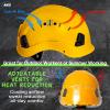 AOLAMEGS Construction Yellow Hard Hats - ANSI Z89.1 Class C Approved Adjustable Vented Hard Hat with Clear Visor for Men Women 6-Point Suspension ABS Safety Helmet for Outdoor Height Work view 4