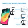 Phichy Kitchen Cabinet Tablet Mount Holder for 4.7"-13" Phone & iPad - Under Counter Tablet Holder Stand with Metal Clamp for Desk Shelf, Compatible iPad Pro/Air/Mini, Galaxy Tabs, iPhone, Tablets view 3