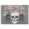 Cavka Hard Case Compatible with MacBook Air 13 15 inch Pro 16 14 M5 M4 M3 M2 M1 Mac Book 2025 2024 2022 2020 Plastic Gothic Flowers Clear Aesthetic Touch Bar Floral Skull Crown Skeleton Glossy view 4