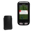 BoxWave Case Compatible with Garmin Approach G8 3.0 - Genuine Leather Pouch, Slim Real Leather Luxury Lightweight Pocket - Nero Black view 1
