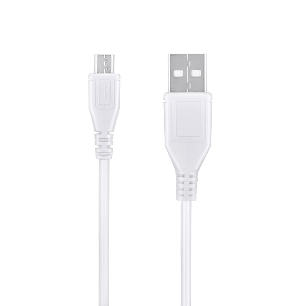 Jantoy 5ft White Micro USB Charging Cable Power Cord for SereneLife SLBSP10 SLBSP11 SLBSP12 SLBSP14 Serene-Life Pro-Tube Pro-TubeFX Portable Wireless Bluetooth Boombox Boom Box Stereo Radio System