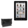 BoxWave Case Compatible with Elonex 7" Colour eBook Reader 705EB - Elite Leather Messenger Pouch, Synthetic Leather Cover Case Envelope Design - Jet Black view 1