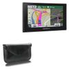 BoxWave Case Compatible with Garmin Nuvi 2689 - Elite Leather Messenger Pouch, Synthetic Leather Cover Case Envelope Design - Jet Black view 1