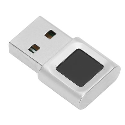 USB Fingerprint Reader for 10/11 32/64 bits, Fingerprint Scanner Fingerprint Sensor Support 10 Fingerprints, 360 Degree Touch Speedy Matching