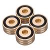Yunseity 4pcs 40x20mm Speakers Spikes, Feet Isolation Stands with Non Slip Rubber Rings, Aluminum Alloy Spikes Stands for CD, DVD Players, Tube Amplifiers, Stereos(Golden) view 1