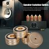 Yunseity 4pcs 40x20mm Speakers Spikes, Feet Isolation Stands with Non Slip Rubber Rings, Aluminum Alloy Spikes Stands for CD, DVD Players, Tube Amplifiers, Stereos(Golden) view 2