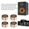 Yunseity 4pcs 40x20mm Speakers Spikes, Feet Isolation Stands with Non Slip Rubber Rings, Aluminum Alloy Spikes Stands for CD, DVD Players, Tube Amplifiers, Stereos(Golden) view 4