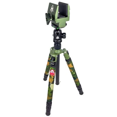 REKON Outdoor Gear CT-1 Carbon Fiber Tripod with BH-1 Ball Head, VM-1 VICE Mount, and RTA2 Picatinny to to ARCA-Swiss Mount