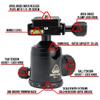 REKON Outdoor Gear CT-1 Carbon Fiber Tripod with BH-1 Ball Head, VM-1 VICE Mount, and RTA2 Picatinny to to ARCA-Swiss Mount view 4