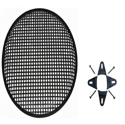 12 Inch 12" Universal Metal Car Audio Speaker SubWoofer Waffle Grill Protector Cover with Clips and Screws