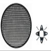 12 Inch 12" Universal Metal Car Audio Speaker SubWoofer Waffle Grill Protector Cover with Clips and Screws view 1