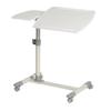 PAASHE Overbed Bedside Table Portable Rotatable Overbed Table Laptop Desk Adjustable Laptop Stand for Laptops Comfortable Rolling Laptop Desk for Home Office Portable view 1