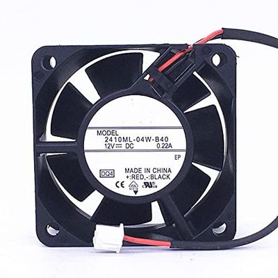 6025 DC12V 0.22A 2410ML-04W-B40 6cm 2-Wire axial Cooling Fan