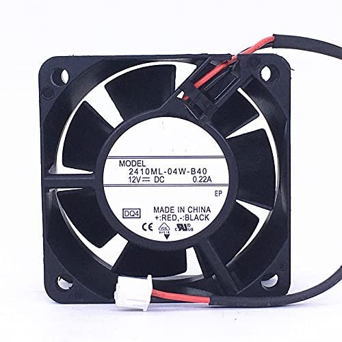 6025 DC12V 0.22A 2410ML-04W-B40 6cm 2-Wire axial Cooling Fan