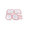 Car Aluminum Alloy Loud Speaker Deco Car Audio Sticker Compatible for Toyota Tundra 2022 2023 Car Stereo Cover Auto Trim Accessories (car Door Speaker net) view 4