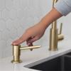 Stylish Stainless Steel Soap Dispenser for Kitchen Sink Pump Liquid Hand Lotion Dispenser Gold Finish, S-01G view 2