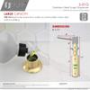 Stylish Stainless Steel Soap Dispenser for Kitchen Sink Pump Liquid Hand Lotion Dispenser Gold Finish, S-01G view 3