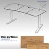 VIVO Integrated 63 x 32 Inch Electric Standing Desk and Motorized Dual Monitor Mount, 1 Touch Height Adjustment, Fits up to 32 inch Monitor Screens, Memory Control Pad, Black, DESK-KIT-SET1B view 3