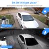 6MP IP PoE PTZ Camera Outdoor with Pan/Tilt 3X Optical Zoom,2.8-8mm Motorized Lens,98ft IR Night Vision, Built-in Mic, Human/Vehicle Detection,IP66&IK10, Blue Iris, NDAA Compliant Dome Mini PTZ Camera view 3