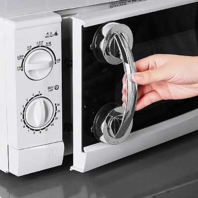 Kafenda Large Glass Door and Window Handles, Bathroom Sliding Doors, Cabinets, Wardrobes, Suction Cups, Non-Marking, Non-Porous Absorption (Silver)
