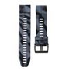Abanen Camo Silicone Watch Bands for Garmin Instinct 2 Solar,Forerunner 955,Fenix 6,Fenix 5 (Black-Grey) view 1