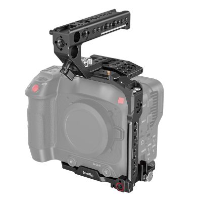 SmallRig Camera Cage Handheld Kit for EOS C70 for Canon with NATO Top Handle, Cable Clamp for HDMI, Top Plate, Side Plate, Baseplate, 1/4''-20 Screw, Locating Holes for ARRI