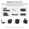 SmallRig Camera Cage Handheld Kit for EOS C70 for Canon with NATO Top Handle, Cable Clamp for HDMI, Top Plate, Side Plate, Baseplate, 1/4''-20 Screw, Locating Holes for ARRI view 2