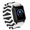Compatible for 3Plus Vibe Plus Band, Lamshaw Elastic Silicone Solo Loop Sport Watchband Strap Men Women Replacement Wristbands Compatible for 3Plus Vibe Plus / Vibe + / Vibe Lite / Vibe Pro/Cruz Smartwatch (L size (5.9 inch ~ 6.3 inch wrist), Black&W view 1