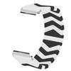 Compatible for 3Plus Vibe Plus Band, Lamshaw Elastic Silicone Solo Loop Sport Watchband Strap Men Women Replacement Wristbands Compatible for 3Plus Vibe Plus / Vibe + / Vibe Lite / Vibe Pro/Cruz Smartwatch (L size (5.9 inch ~ 6.3 inch wrist), Black&W view 2