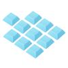 PATIKIL 1U Blank Keycaps, 10 Pack Universal PBT Keyboard Replacement Accessories for MX Mechanical Keyboard, Cyan view 1