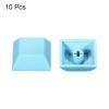 PATIKIL 1U Blank Keycaps, 10 Pack Universal PBT Keyboard Replacement Accessories for MX Mechanical Keyboard, Cyan view 3