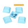 PATIKIL 1U Blank Keycaps, 10 Pack Universal PBT Keyboard Replacement Accessories for MX Mechanical Keyboard, Cyan view 4