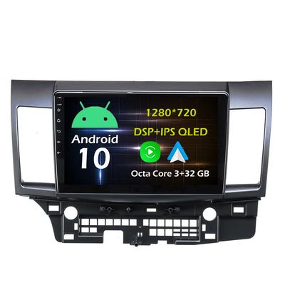 10.1'' 3+32GB Android 10 in Dash Car Stereo Radio Fit for Mitsubishi Lancer EX 2008 09 10 11 12 13 14 15 GPS Navigation Head Unit Carplay Android Auto DSP 4G WIFI Bluetooth