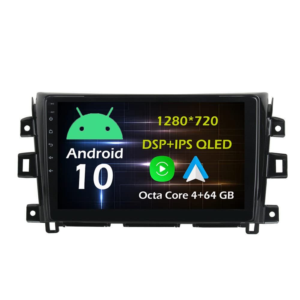 10.1'' 4+64GB Android 10 in Dash Car Stereo Radio Fit for Nissan NAVARA NP300 2014 15 16 17 18 GPS Navigation Head Unit Carplay Android Auto DSP 4G WiFi Bluetooth