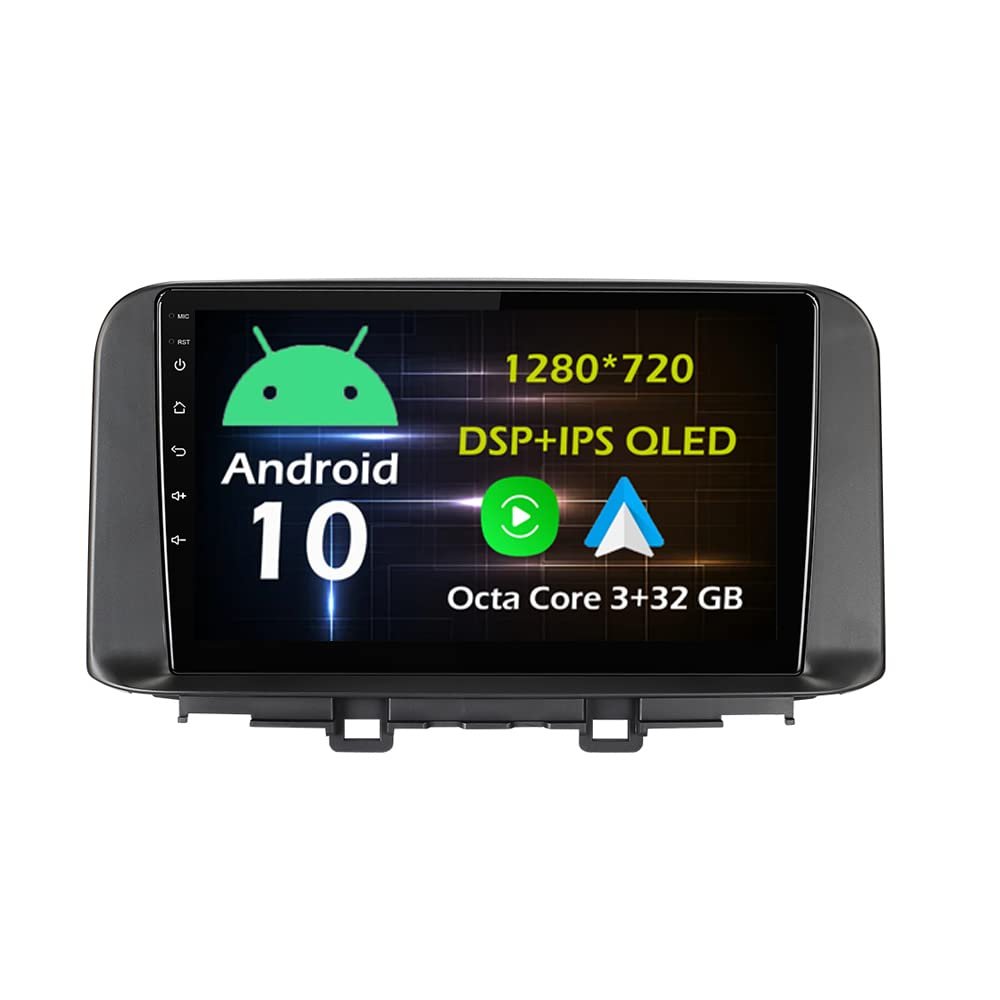 10.1'' 3+32GB Android 10 in Dash Car Stereo Radio Fit for Hyundai Encino Kona 2018 2019 Head Unit GPS Navigation Carplay Android Auto DSP 4G WIFI Bluetooth