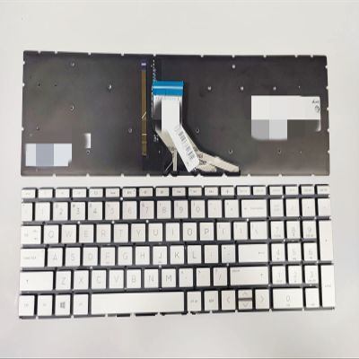 wangpeng New Silver US Laptop Keyboard for HP 15-cs3075cl 15-cs0072wm 15-cs0051cl 15-cs0073cl Backlit Keyboard
