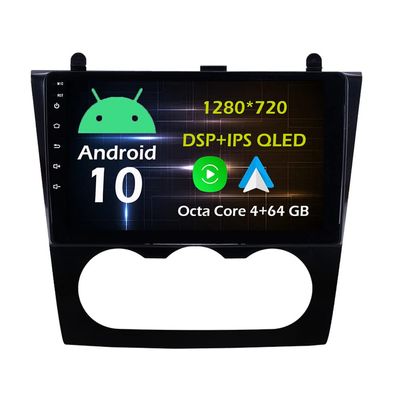 9'' 4+64GB Android 10 in Dash Car Stereo Radio Fit for 2008 09 10 11 12 Nissan Teana Altima Manual A/C GPS Navigation Head Unit Carplay Android Auto DSP 4G WIFI Bluetooth