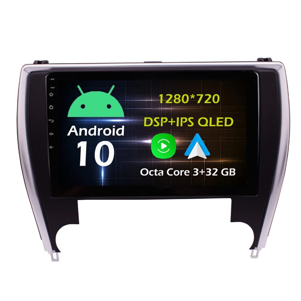 10.1'' 3+32GB Android 10 in Dash Car Stereo Radio Fit for Toyota Camry 2015~2017 USA Version Head Unit GPS Navigation Carplay Android Auto DSP 4G WIFI Bluetooth