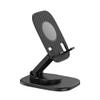 360-degree Rotating Desktop Bracket Mobile Phone Tablet Universal Folding Portable Multi-Function Lazy Bracket Black White view 1